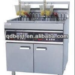 2012 Best-selling Gas Fryer With Cabinet 2-tank 4-basket