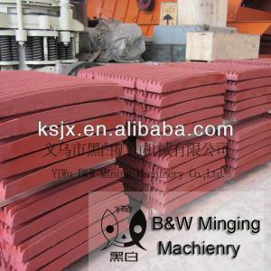 2013 High Manganese Hot Sale Jaw Plate