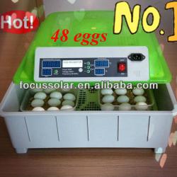 2013 popular mini fully automatic chicken incubator 48 eggs