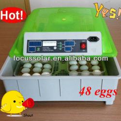 2013 popular mini fully automatic chicken incubator 48 eggs