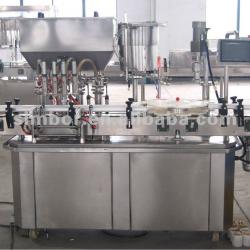 2in1 automatic glass bottle/jar hot honey filling machine