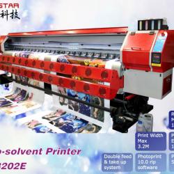 3.2m eco solvent printer with dual dx5 head