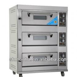 3 layers deck oven(3 Decks 6 Trays,manufacturer low price)