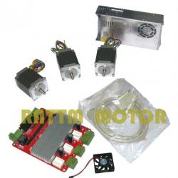 3 NEMA23 stepper motor 270oz-in+3 axis board CNC kit