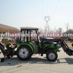 354 tractor with cabin , with Front end loader& Backhoe