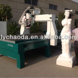 4 axis 3d foam cutting machine with big rotary axis and moveable table