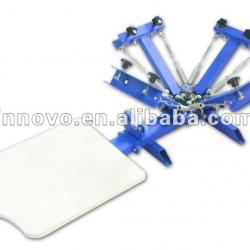 4 Color 1 Station single-wheel Rotary Screen Press machine screen printing machine