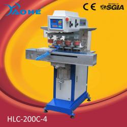 4 color tampo printing machine with shuttle for logo printing