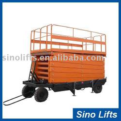 4 wheel electric scissor lift table