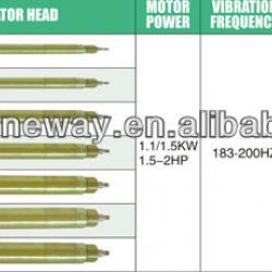 45mm,6m long,Best Price Concrete Vibrator Poker,with 96pcs steel wire, Mn40 spring lining. Flexible shaft 70# steel