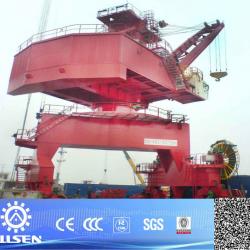 45t railway moveable single jib portal crane,quay crane