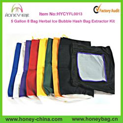 5 Gallon 8 Bag Herbal Waterproof Nylon Ice Bubble Hash Bag Extractor Kit