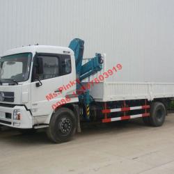 5Tons 6.3Tons Crane Truck Dongfeng 4*2 190HP Cummins Engine