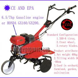 6.5hp china gasoline tractor power cultivator tiller