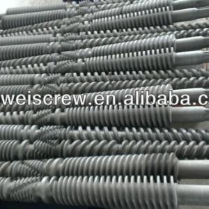 65/125 80/156 conical twin screw barrel