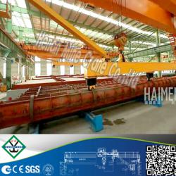 7.5 ton+7.5 ton concrete pipe pile crane with double trolleys