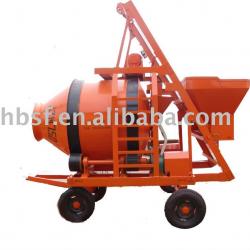 750L electric concrete mixer with wheels