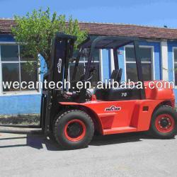 7T Diesel Automatic forkllift Hydraulic Transmission , heavy duty forklift