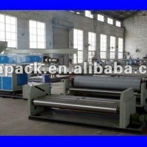 800 to 2400mm non woven fabrics thin cloth paper coating PE PP friction rewind extrusion laminating machine