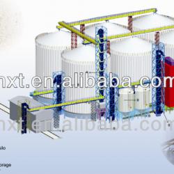 960m3 Volume Hopper bottom grain steel silo rice storage silo system