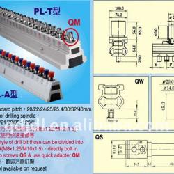 adjustable woodworking boring head for hinge machine