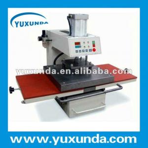 Air operated Double location clothes heat transfer machine