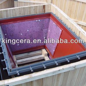 Alumina ceramic liner material hopper