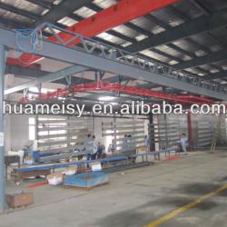 aluminium profile epoxy powder coating line