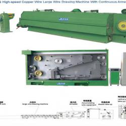 aluminium wire drawing machine with continuous annealer