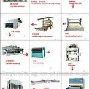 Annual output of 10,000 cubic meters new plywood line/veneeer plywood line/peeling machine