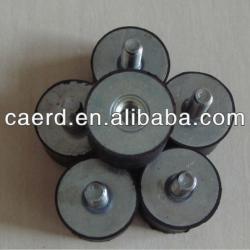 Anti vibration columniform rubber mountings