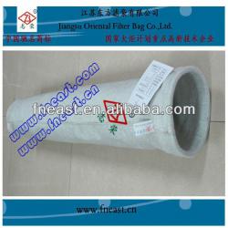 Antistatic fiberglass blended needle felt filter bag