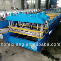 arc glazed roof tile rolling machine