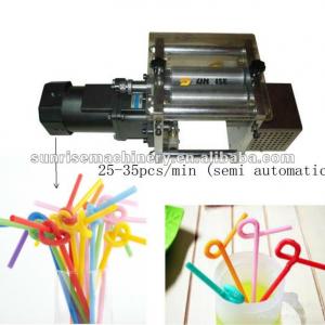 Artistic drinking straw making machine