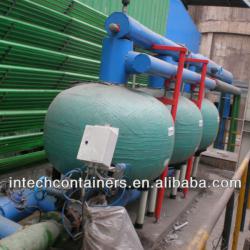 Automatic backwash wastewater treatment sand filter for irrigation