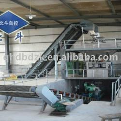 Automatic batching BB fertilizer machine on the ground