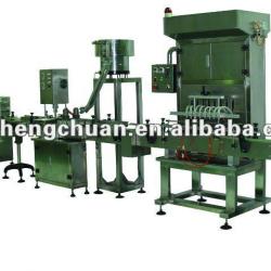 Automatic beverage filling and sealing machine