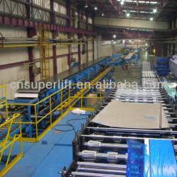 Automatic continues garage door panel, wall panel, and roof panel production lines, producing machines