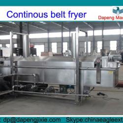 automatic continuous fryer with conveying belt