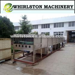 automatic continuous spraying milk glass bottle sterilization machine