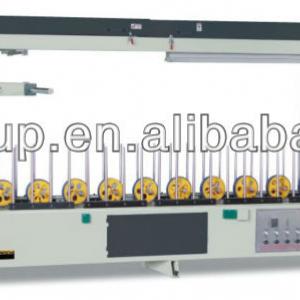 Automatic cupboard profile wrapping machine line