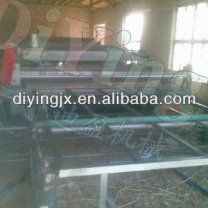 Automatic cutting reed mat weaving machine