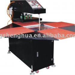 Automatic four station heat transfer machine