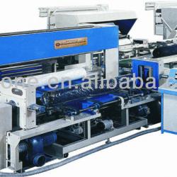 Automatic PE film wrapping and hot shrinking machine