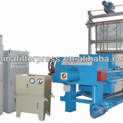 Automatic PLC Controll Cloth Washing Filter Press Machine