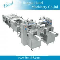 Automatic product tidying,feeding and packing machine