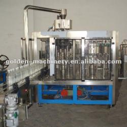 Automatic rinser filler capper for pet bottles