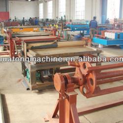 Automatic steel tile leveling machine line