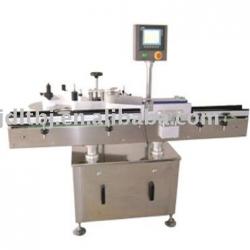 Automatic vertical round bottle sticker labeling machine