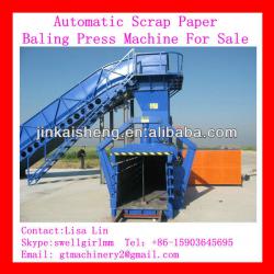 Automatic waste newspaper baler machine